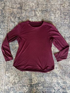 lululemon athletica Long Sleeve Crew - Burgundy